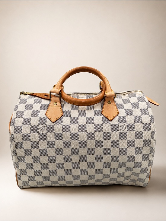 Louis Vuitton Handbags - Louis Vuitton Speedy 30 Damier Azur with dusty and COA